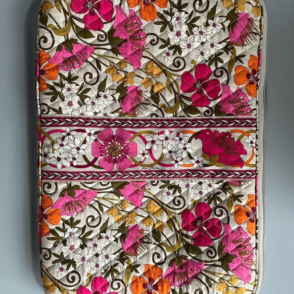 Vera Bradley Floral Case - Pink, Orange, Green- like new!